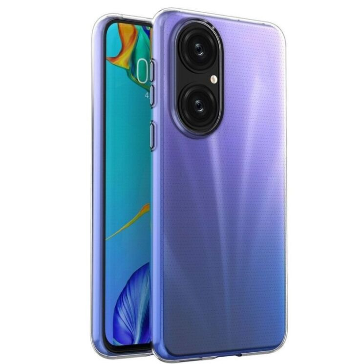 Силиконовый (TPU) чехол Deexe UltraThin для Huawei P50 - Transparent: фото 2 из 8