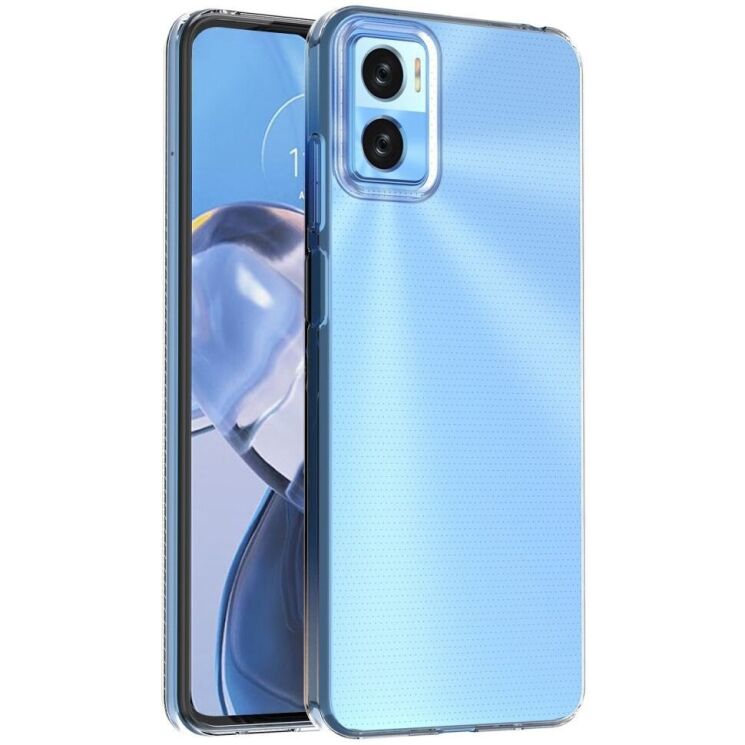 Силіконовий (TPU) чохол Deexe UltraThin для Motorola Moto E22 - Transparent: фото 3 з 6