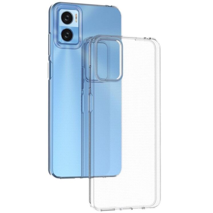 Силіконовий (TPU) чохол Deexe UltraThin для Motorola Moto E22 - Transparent: фото 1 з 6