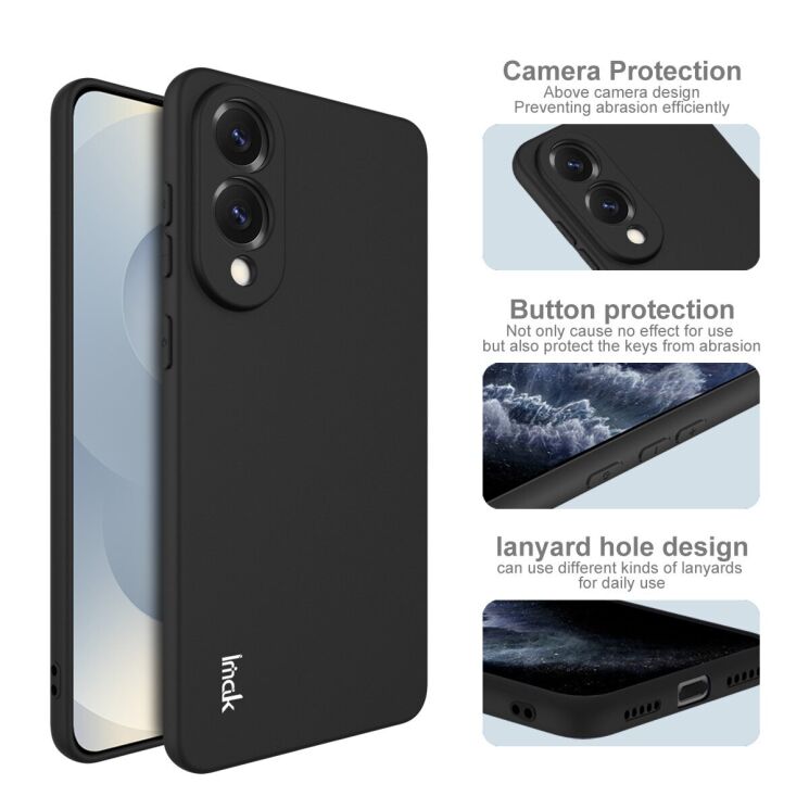 Силіконовий (TPU) чохол IMAK UC-3 Series для Samsung Galaxy S25 Edge (S937) - Black: фото 4 з 6