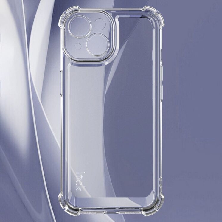Силиконовый (TPU) чехол IMAK UX-4 Series для Apple iPhone 15 - Transparent: фото 3 из 9