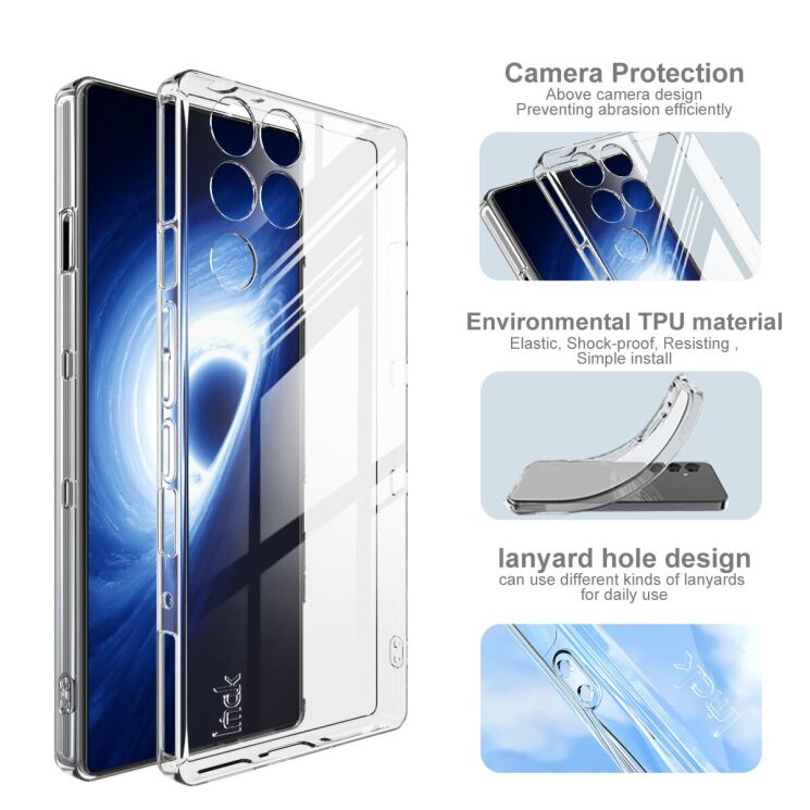 Силиконовый (TPU) чехол IMAK UX-5 Series для ZTE Nubia Red Magic 11 Pro - Transparent: фото 5 из 7