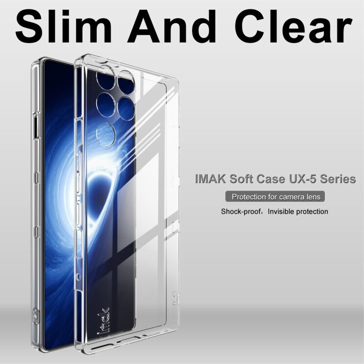 Силиконовый (TPU) чехол IMAK UX-5 Series для ZTE Nubia Red Magic 11 Pro - Transparent: фото 3 из 7