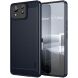 Силиконовый (TPU) чехол MOFI Carbon Fiber для ASUS Zenfone 11 Ultra - Blue (353417L). Фото 1 из 10
