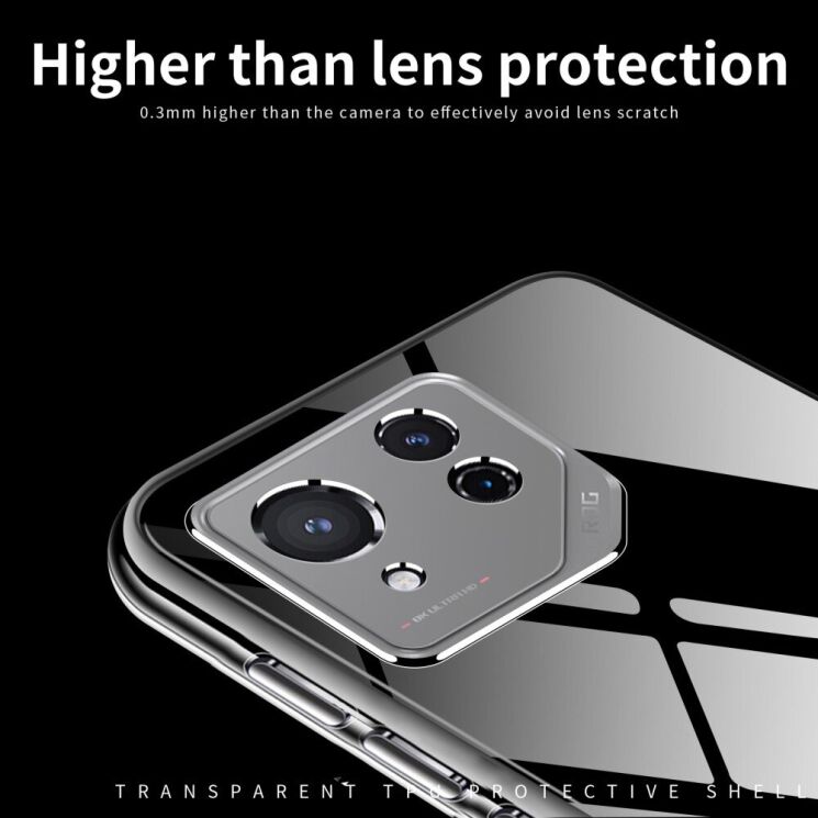 Силиконовый (TPU) чехол MOFI Thin Guard для ASUS ROG Phone 8 Pro - Transparent: фото 6 из 11