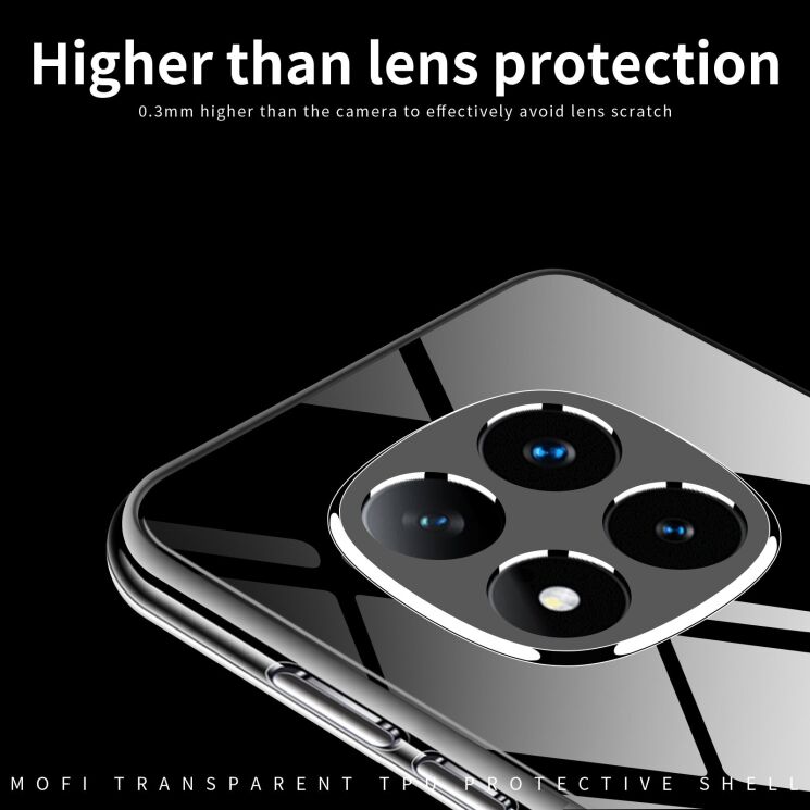 Силіконовий (TPU) чохол MOFI Thin Guard для Xiaomi Redmi Note 15 (4G/5G) / Poco M8 5G - Transparent: фото 4 з 9