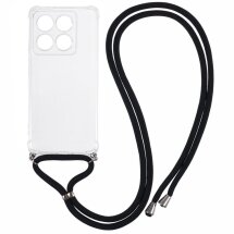 Силиконовый (TPU) чехол UniCase Carrying AirBag для Xiaomi 14 Pro - White: фото 1 из 5