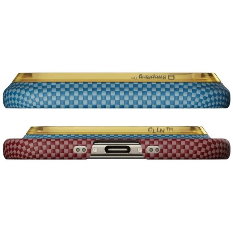 Ультратонкий чохол Pitaka Edge Case California Dream для iPhone Air (SCD1701A) - Cyan / Orange: фото 5 з 10