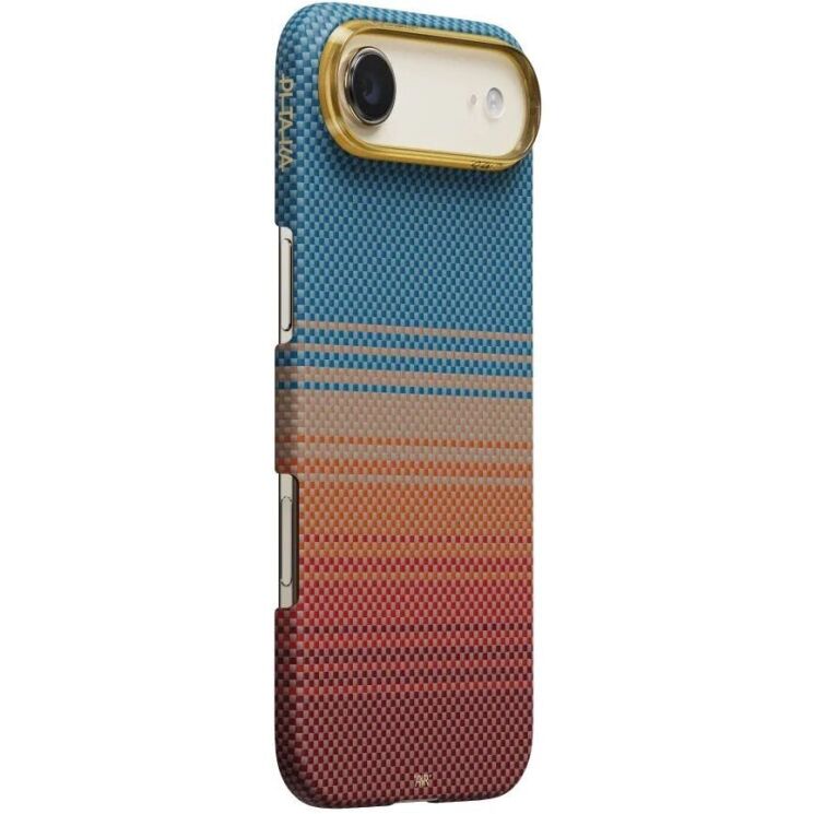 Ультратонкий чохол Pitaka Edge Case California Dream для iPhone Air (SCD1701A) - Cyan / Orange: фото 2 з 10