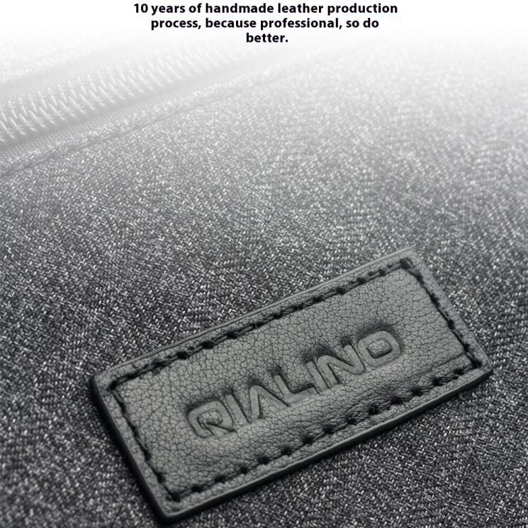 Универсальная сумка QIALINO Sleeve Bag для планшетов и ноутбуков диагональю до 15 дюймов - Black: фото 11 из 14