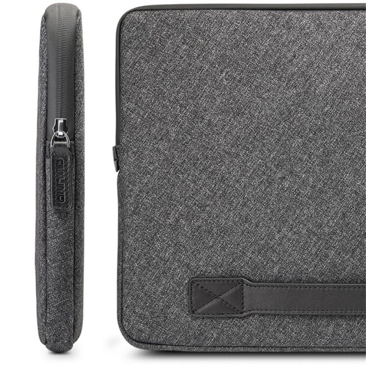 Универсальная сумка QIALINO Sleeve Bag для планшетов и ноутбуков диагональю до 15 дюймов - Black: фото 6 из 14