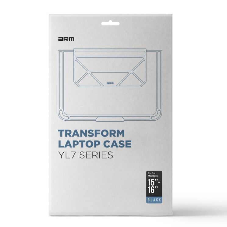 Универсальный чехол ArmorStandart Laptop Sleeve Stand для ноутбука диагональю 15-16 дюймов - Black: фото 2 из 6