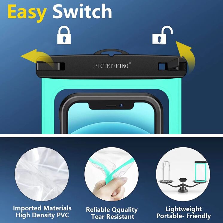 Вологозахисний чохол PICTET.FINO RH19 Waterproof Bag - Pink: фото 7 з 9