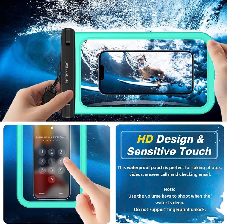 Вологозахисний чохол PICTET.FINO RH19 Waterproof Bag - Pink: фото 5 з 9