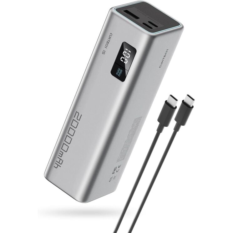 Зовнішній акумулятор CUKTECH PB200 85W (20000mAh) - Gray: фото 1 з 12