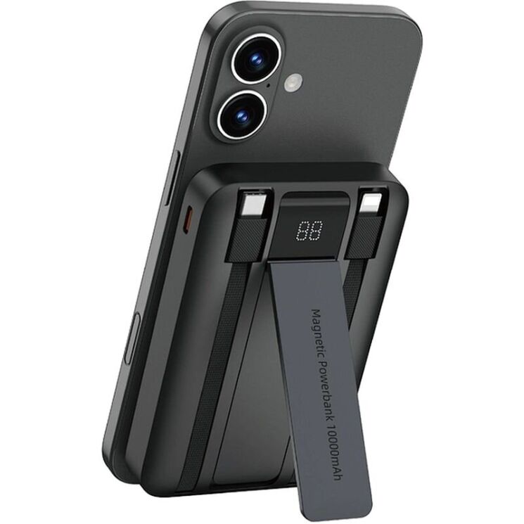 Внешний аккумулятор WIWU Wi-P061 22.5W + PD20W (10000mAh) + кабель Type-C + Lightning - Black: фото 1 из 8