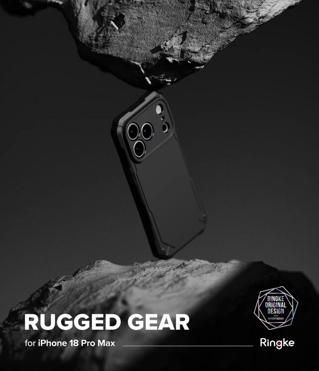 Защитный чехол Ringke Rugged Gear для iPhone 18 Pro Max (8800380462236) - Black (423986B) Защитный чехол Ringke Rugged Gear для iPhone 18 Pro Max (8800380462236) - Black: фото 2 из 14