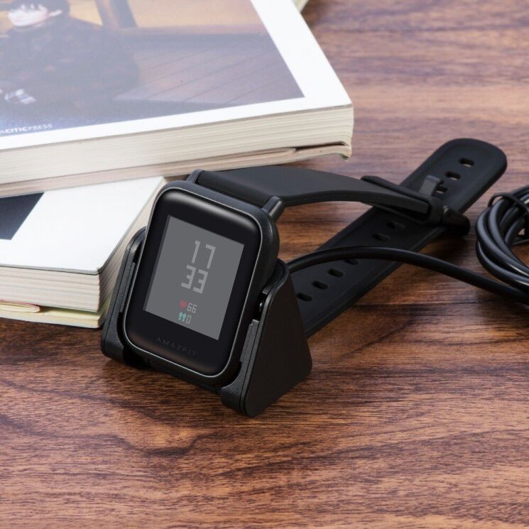 Зарядний пристрій Deexe Charging Cable для Amazfit Bip Lite A1915 / Bip A1608 - Black: фото 6 з 16