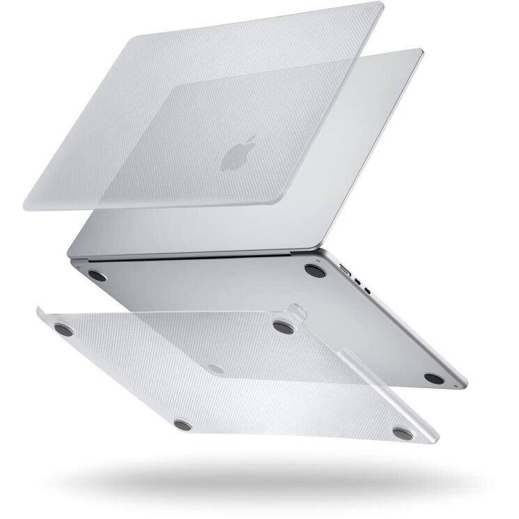 Защитная накладка Pipetto Hardshell Dots Case для MacBook Air 15 M3/M2 (2024/2023) P070-125-AB - Frosted Clear: фото 4 из 10