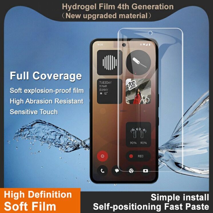 Защитная пленка IMAK Hydrogel Clear Film для Nothing Phone (3a) / (3a) Pro: фото 12 из 12