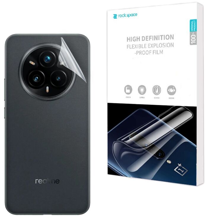 Захисна плівка на задню панель RockSpace Explosion-Proof SuperClear для Realme 14 Pro Plus: фото 1 з 9