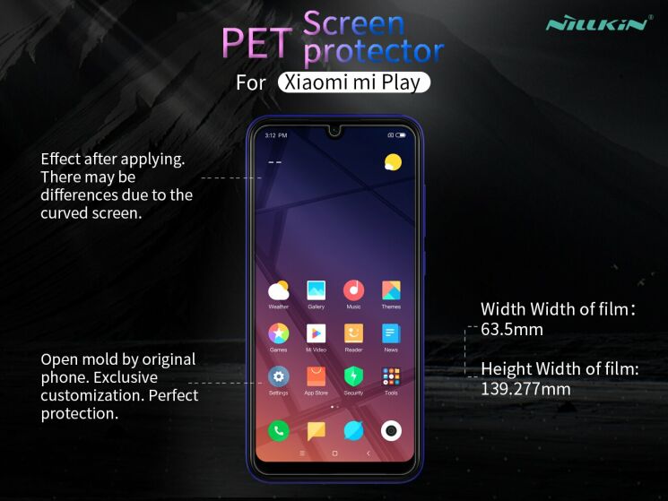 Захисна плівка NILLKIN Crystal для Xiaomi Mi Play: фото 6 з 7