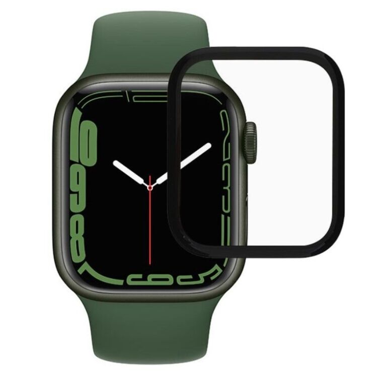 Захисна плівка RURIHAI 3D Curved Film для Apple Watch 41 mm (7 / 8 / 9 Series) - Black: фото 1 з 8