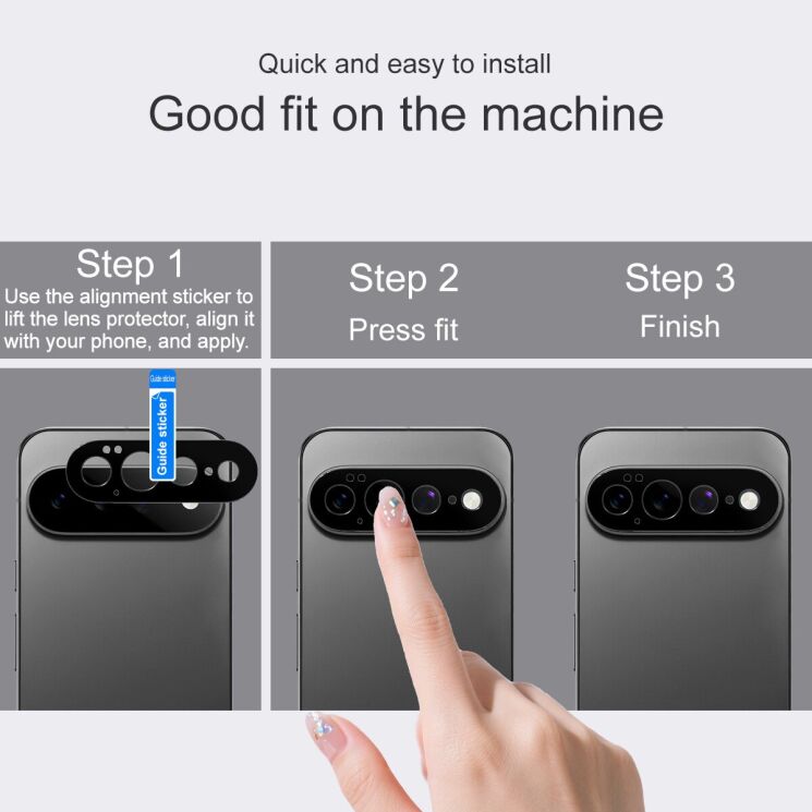 Защитная рамка IMAK Camera Styling для Google Pixel 11 Pro XL - Black: фото 8 из 9