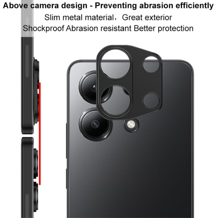 Защитная рамка IMAK Camera Styling для Xiaomi Redmi Note 13 - Black: фото 7 из 13