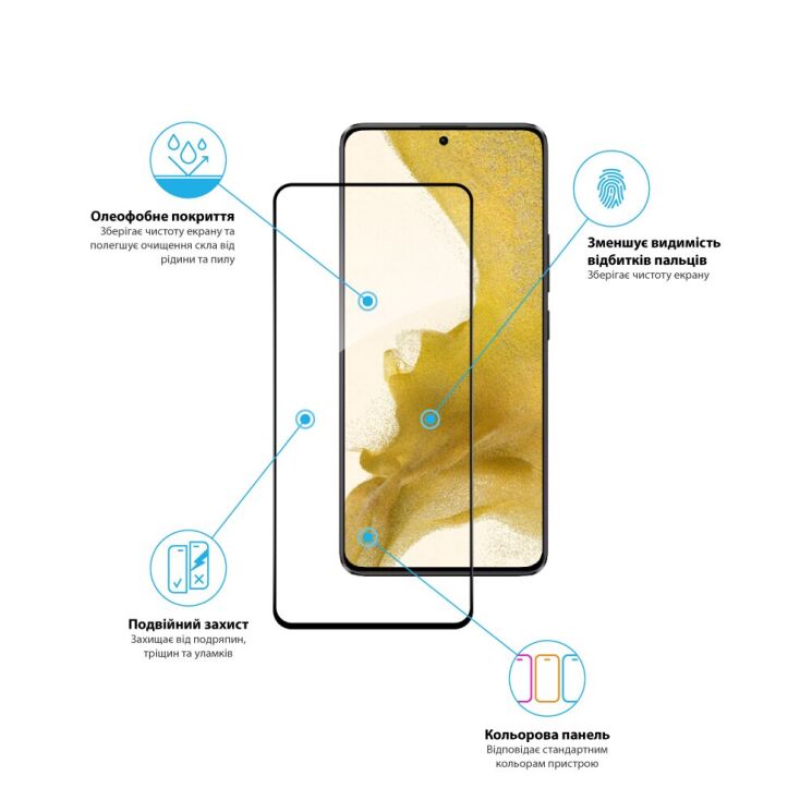 Захисне скло Global Full Glue для Xiaomi Poco X6 - Black: фото 4 з 4