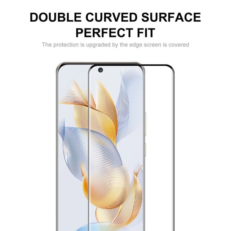 Защитное стекло HAT PRINCE 5D Full Glue Shield для Honor 90 - Black: фото 3 из 10
