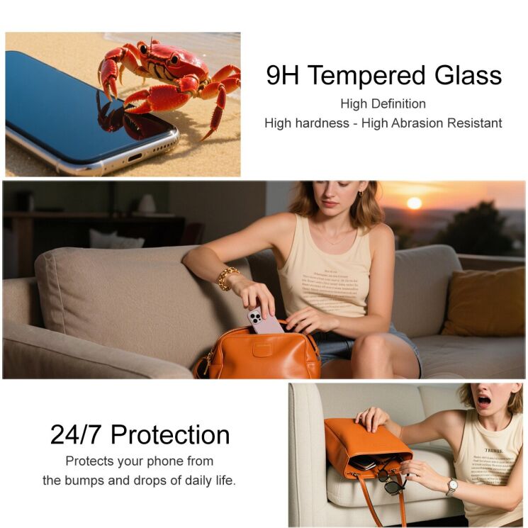 Захисне скло IMAK H Screen Guard для Motorola Moto G86 / G86 Power: фото 7 з 9