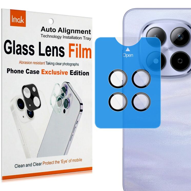 Защитное стекло IMAK Install Black Glass Lens для Xiaomi Redmi Note 15 Pro 5G / 15 Pro Plus - Black (405033B) Защитное стекло IMAK Install Black Glass Lens для Xiaomi Redmi Note 15 Pro 5G / 15 Pro Plus - Black: фото 1 з 9