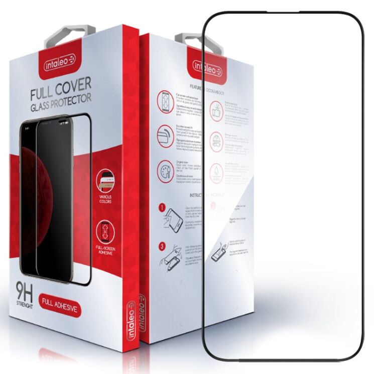 Защитное стекло Intaleo Full Glue для Apple iPhone 16 Pro - Black: фото 1 из 10
