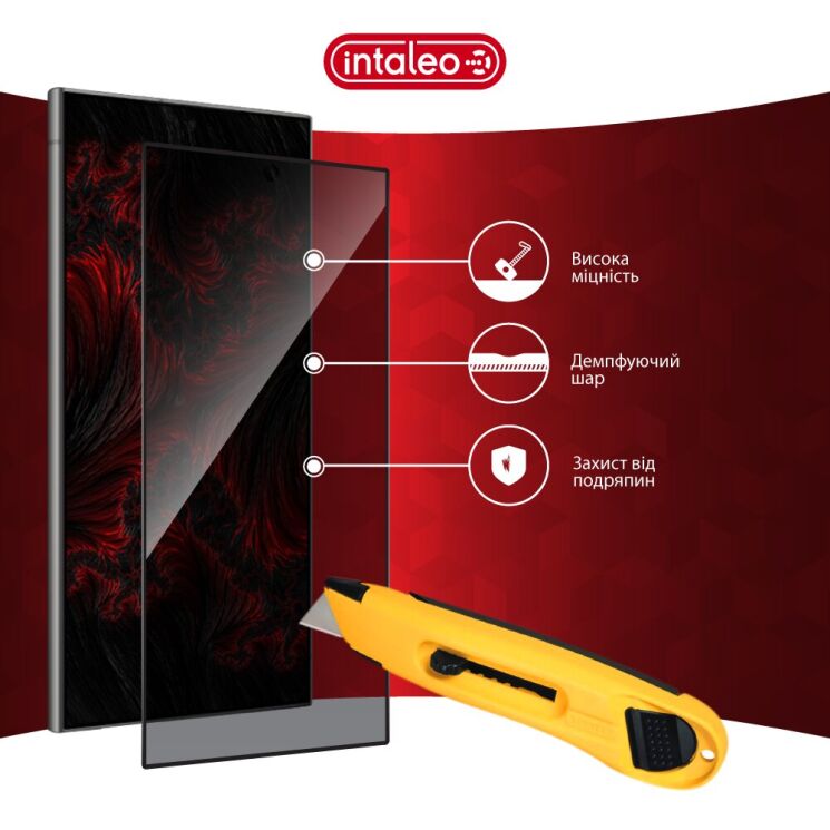 Захисне скло Intaleo Privacy для Samsung Galaxy S24 Ultra (S928) - Black: фото 7 з 10