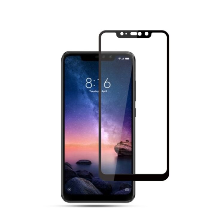 Защитное стекло MOCOLO 3D Silk Print для Xiaomi Redmi Note 6 / Note 6 Pro - Black: фото 1 из 4