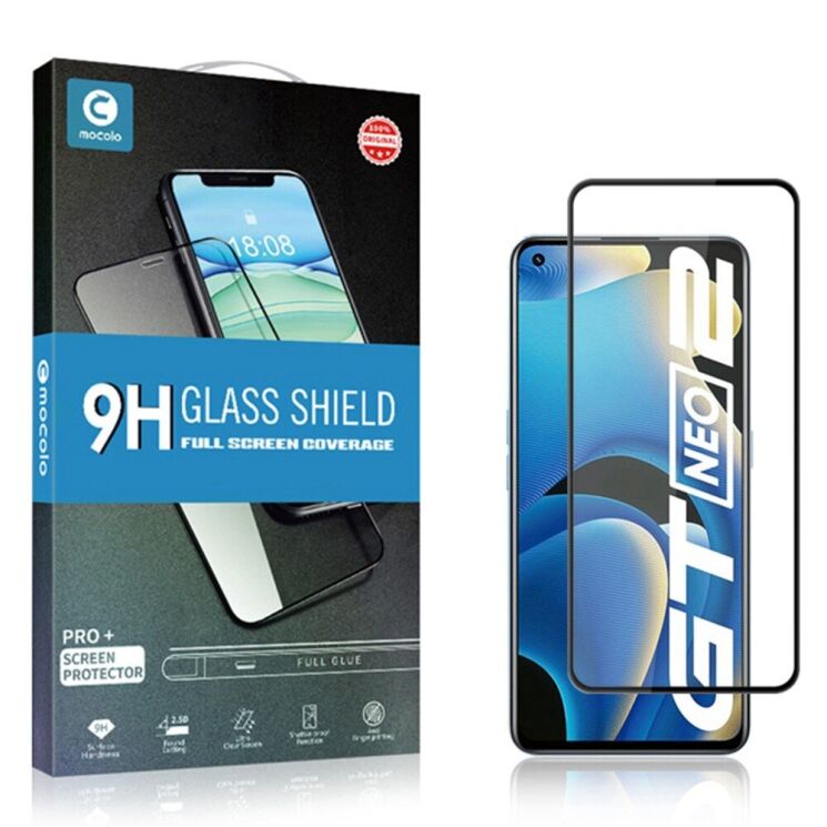 Защитное стекло MOCOLO Full Glue Cover для Realme GT Neo 2 - Black: фото 2 из 9