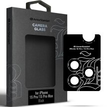Захисне скло на камеру ArmorStandart Supreme Black Icon для Apple iPhone 15 Pro / 15 Pro Max - Black Titanium: фото 1 з 1