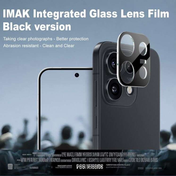 Захисне скло на камеру IMAK Black Glass Lens для OPPO Reno 16 Pro - Black (413608B) Захисне скло на камеру IMAK Black Glass Lens для OPPO Reno 16 Pro - Black: фото 3 з 8