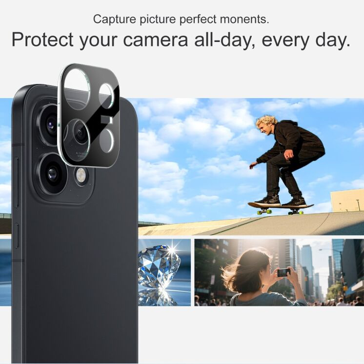 Захисне скло на камеру IMAK Black Glass Lens для OPPO Reno 16 Pro - Black (413608B) Захисне скло на камеру IMAK Black Glass Lens для OPPO Reno 16 Pro - Black: фото 6 з 8
