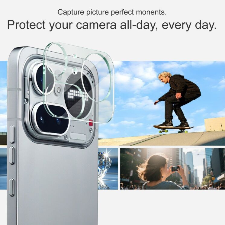 Защитное стекло на камеру IMAK Integrated Lens Protector для Nothing Phone (4a) Pro (411425) Защитное стекло на камеру IMAK Integrated Lens Protector для Nothing Phone (4a) Pro: фото 4 из 7