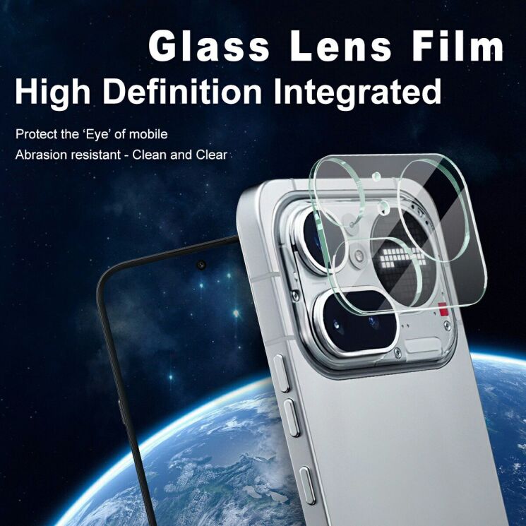 Защитное стекло на камеру IMAK Integrated Lens Protector для Nothing Phone (4a) Pro (411425) Защитное стекло на камеру IMAK Integrated Lens Protector для Nothing Phone (4a) Pro: фото 2 из 7