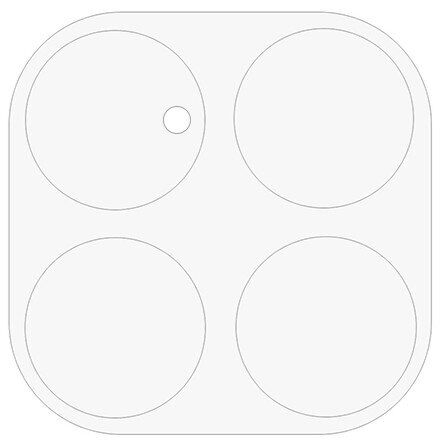 Защитное стекло на заднюю камеру Deexe Lens Protector для Xiaomi 15T Pro: фото 2 из 2