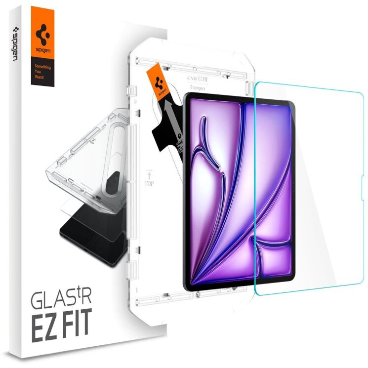 Защитное стекло Spigen (SGP) Glas.tR EZ Fit (FT) для Apple iPad Air 13 M3/M2 (2025/2024): фото 1 из 11