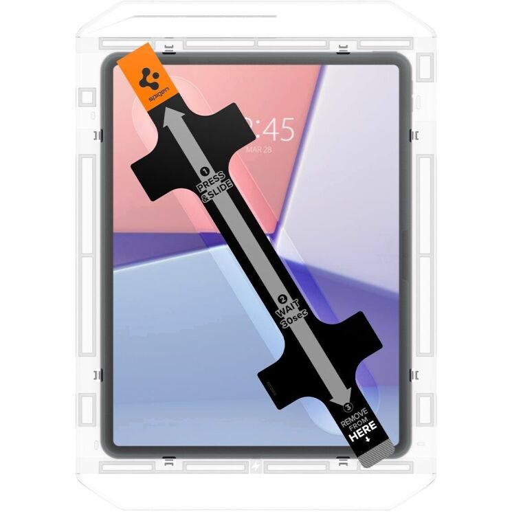 Защитное стекло Spigen (SGP) Glas.tR EZ Fit (FT) для Apple iPad Air 13 M3/M2 (2025/2024): фото 2 из 11