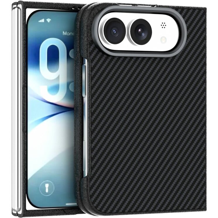 Защитный чехол ABEEL Carbon Fiber Case для iPhone Duo - Black: фото 1 из 7