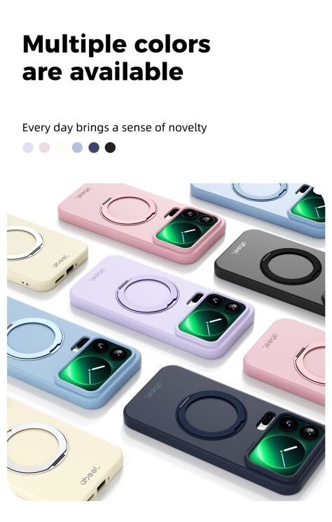 Защитный чехол ABEEL Lyra Skin Kickstand with MagSafe для Xiaomi 17 - Black (390665B) Защитный чехол ABEEL Lyra Skin Kickstand with MagSafe для Xiaomi 17 - Black: фото 10 из 12