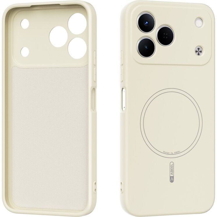 Защитный чехол ABEEL Lyra Skin with MagSafe для TECNO Spark 50 - Beige: фото 1 из 7