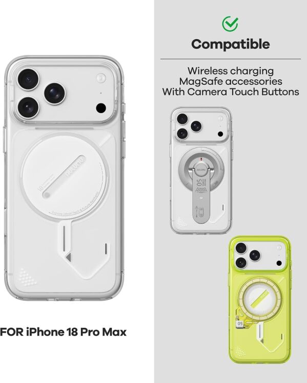 Защитный чехол AULUMU Ghost Lumen (with MagSafe) для iPhone 18 Pro Max / 17 Pro Max - Yellow (423923Y) Защитный чехол AULUMU Ghost Lumen (with MagSafe) для iPhone 18 Pro Max / 17 Pro Max - Yellow: фото 6 из 12