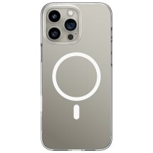 Защитный чехол BASEUS Crystal Magnetic Phone Case для Apple iPhone 16 Pro - Transparent: фото 1 из 4